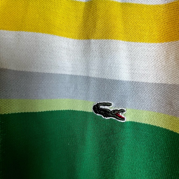 Vintage Lacoste Striped Polo size 8 - Picture 2 of 7